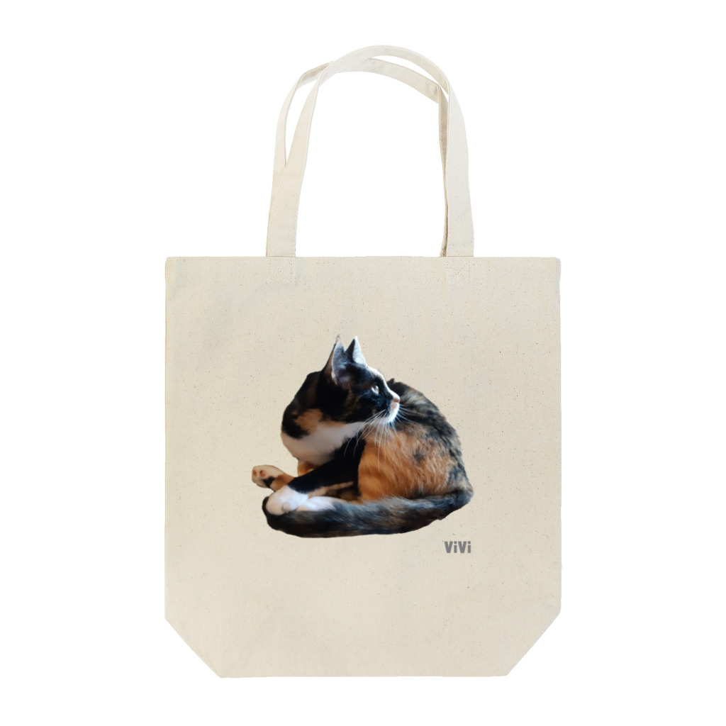 ララビビにゃんSHOPの美猫の横顔 Tote Bag