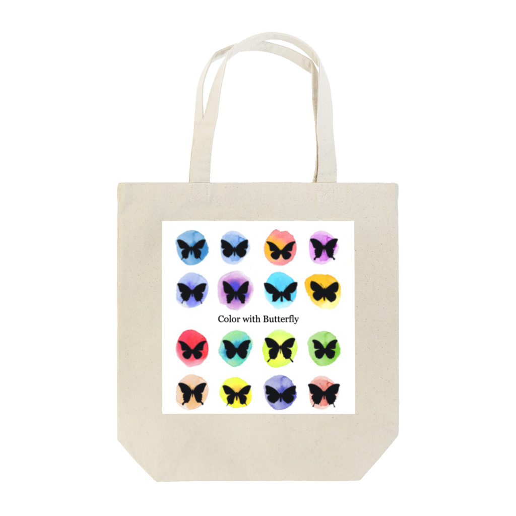 AKI*の水彩×蝶 Tote Bag