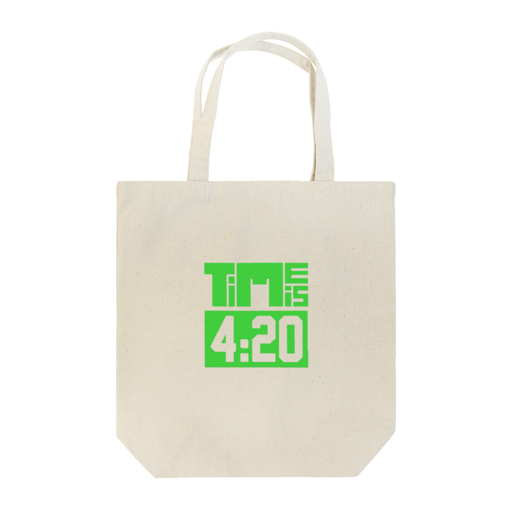 time is 420 トートバッグ