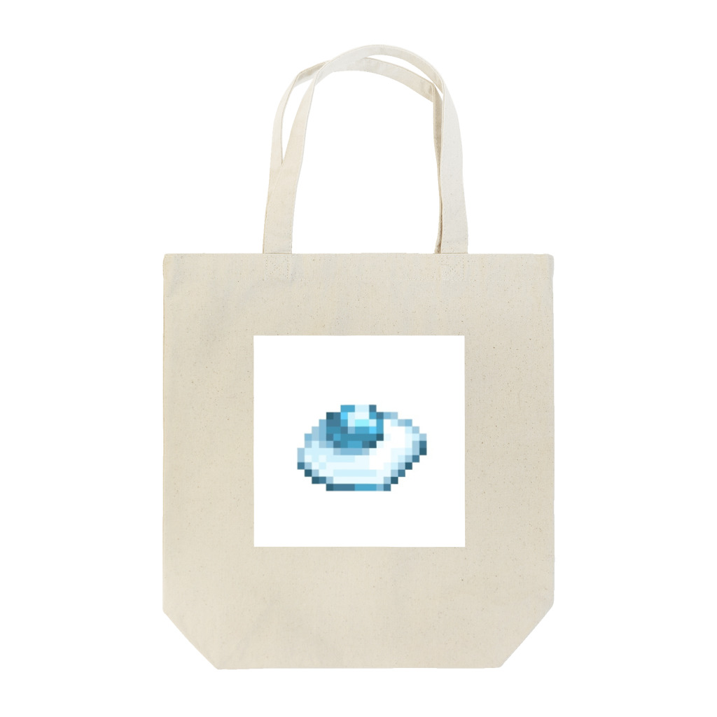 🌃 🍚のドット絵 青い目玉焼き Tote Bag