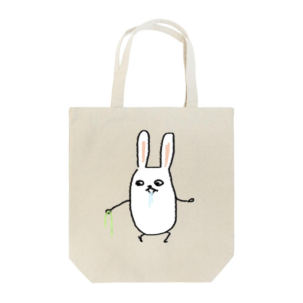 86_hamburgerの緑のそうめんと歩く Tote Bag