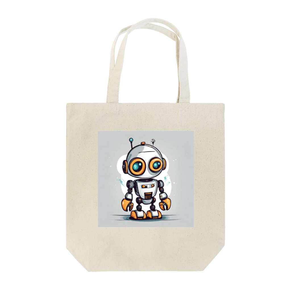 Freedomのかわいいロボットのイラストグッズ Tote Bag