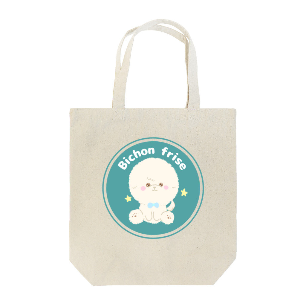 Litto*もふもふビションとオリジナルイラストのグッズのビションフリーゼグッズ Tote Bag