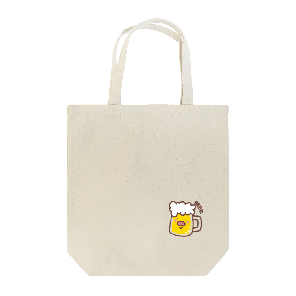 Peco Peco Boo&Carotte cocon❋のブタビール Tote Bag