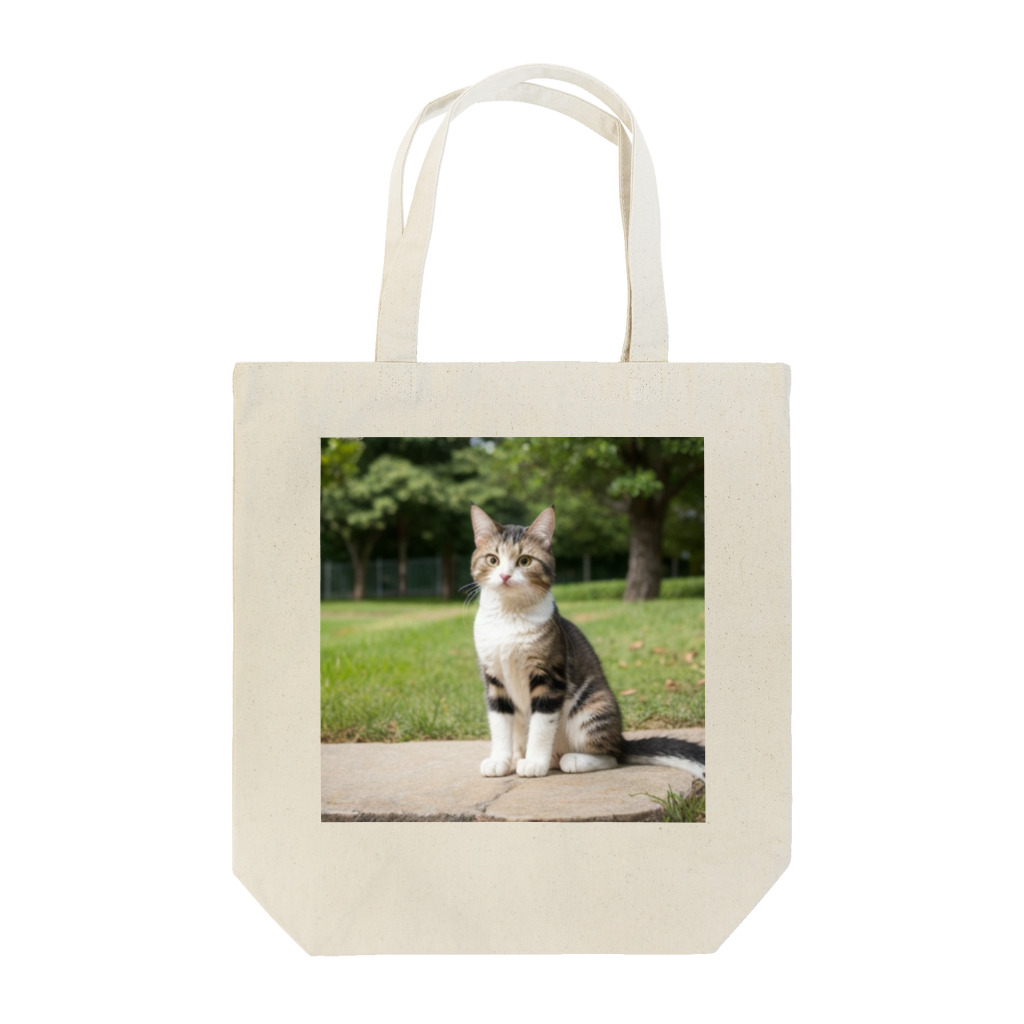 癒しのあるオリジナルグッズ販売所の幸せな猫その1 Tote Bag