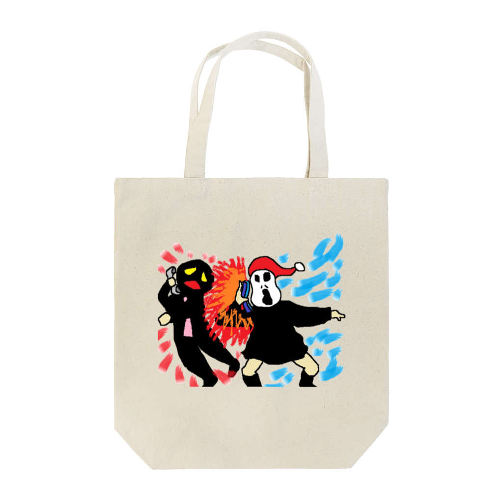 むてきんぐオリジナルグッズ販売所のむてきんぐVS架空請求業者（熱い戦い）トートバック Tote Bag