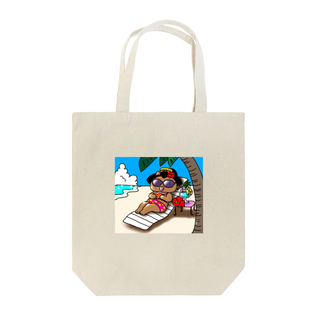 Happy Fun goodsの舞妓ねこバケーション Tote Bag