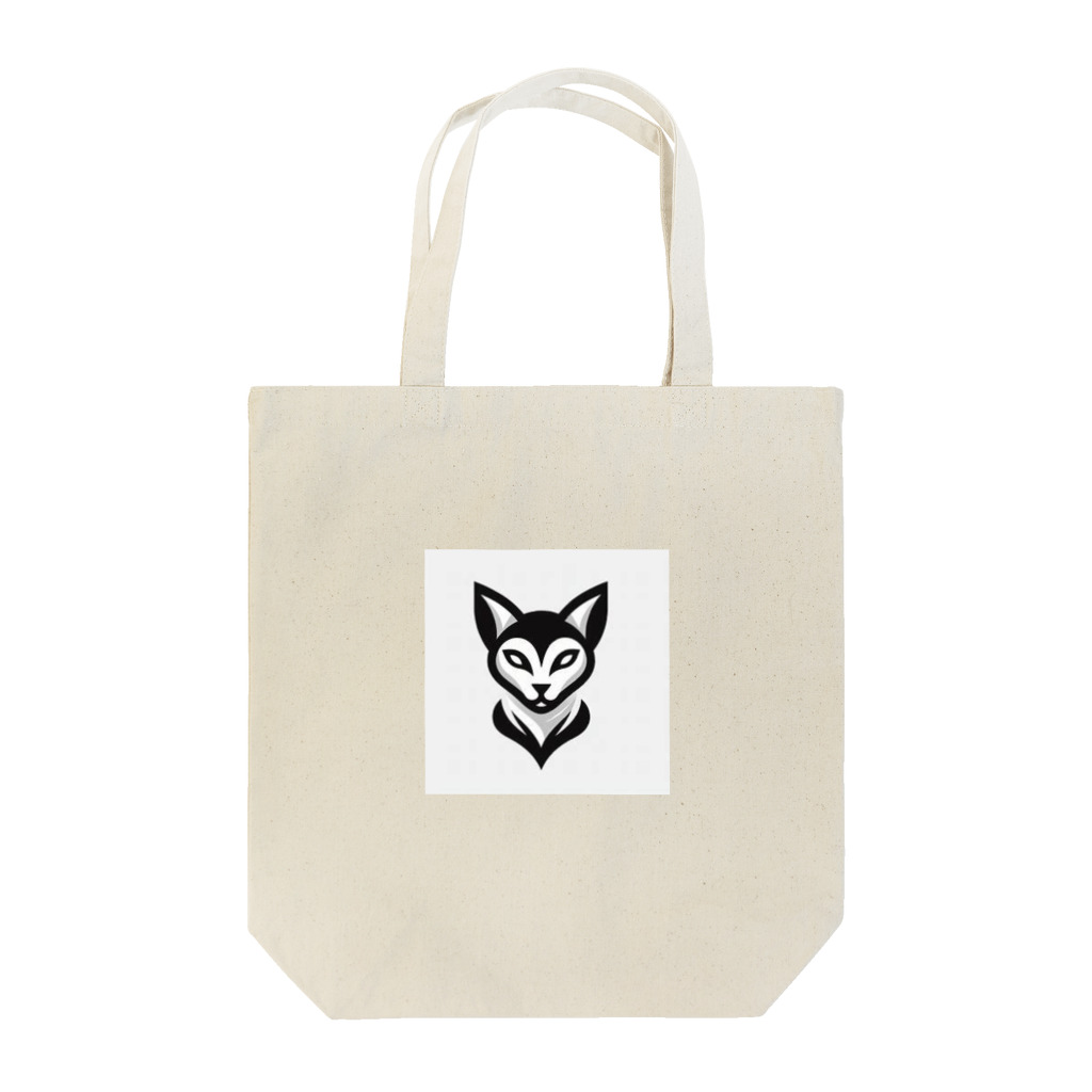 アニマルアーティファクトの猫ロゴ Tote Bag