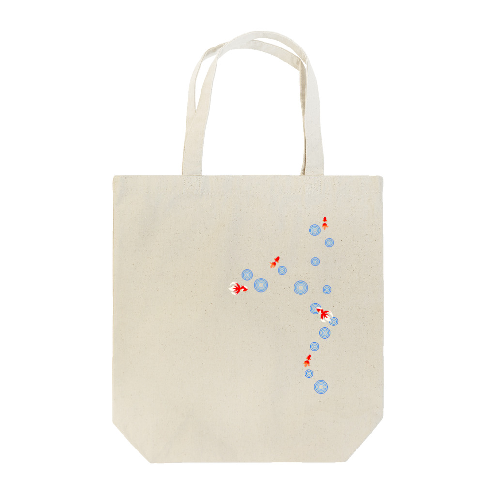 水恋工房の波紋×金魚 Tote Bag