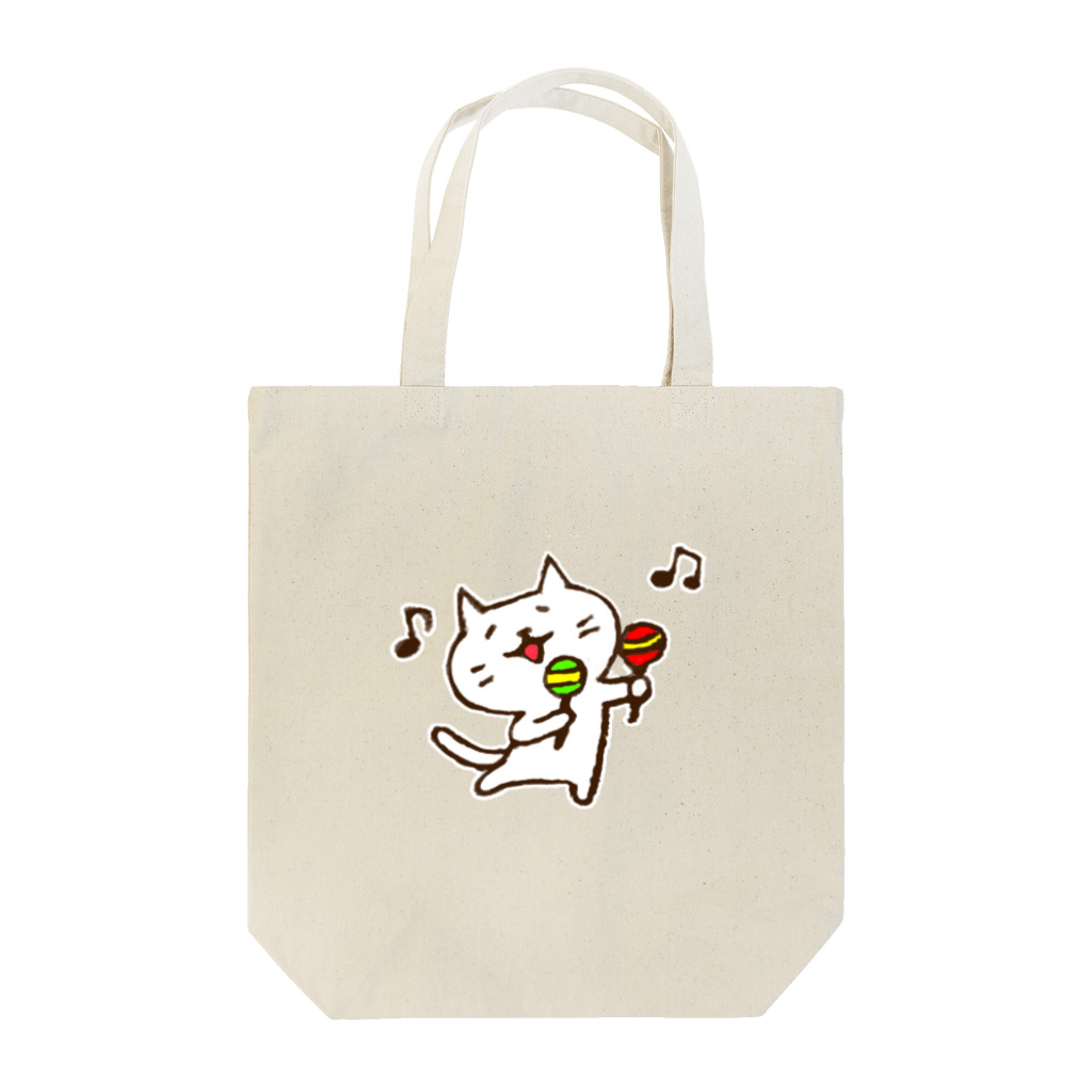 Hello Happy Catのじろにゃんとマラカス Tote Bag