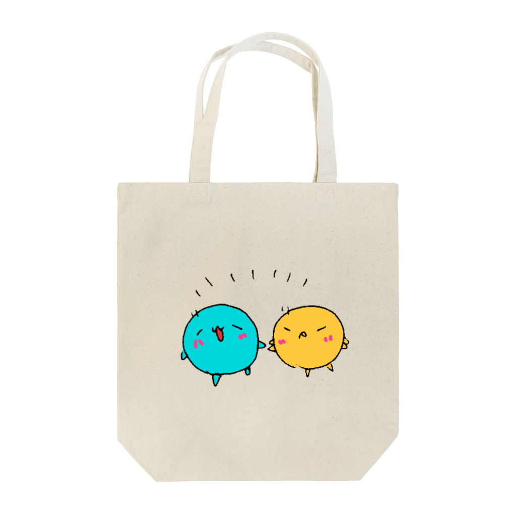 あおちゃん と とんたんのあおちゃんとんたん なかよし Tote Bag