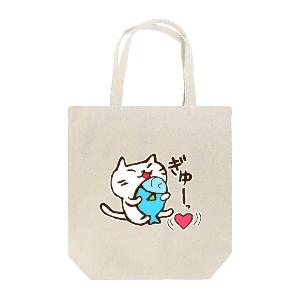 Hello Happy Catのじろにゃんのぎゅぅ😍🐟 Tote Bag