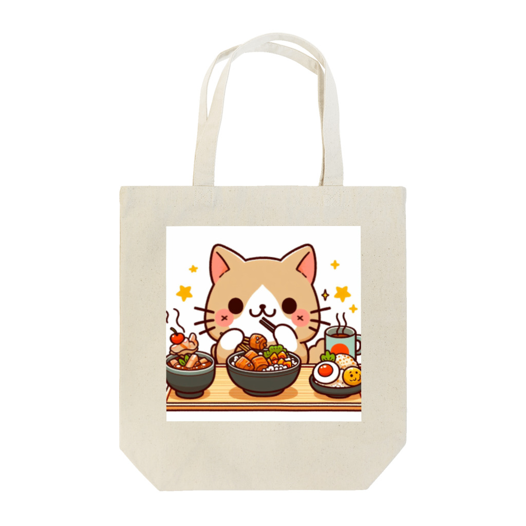 zuuu-の☆食いしん坊にゃんこ☆ Tote Bag