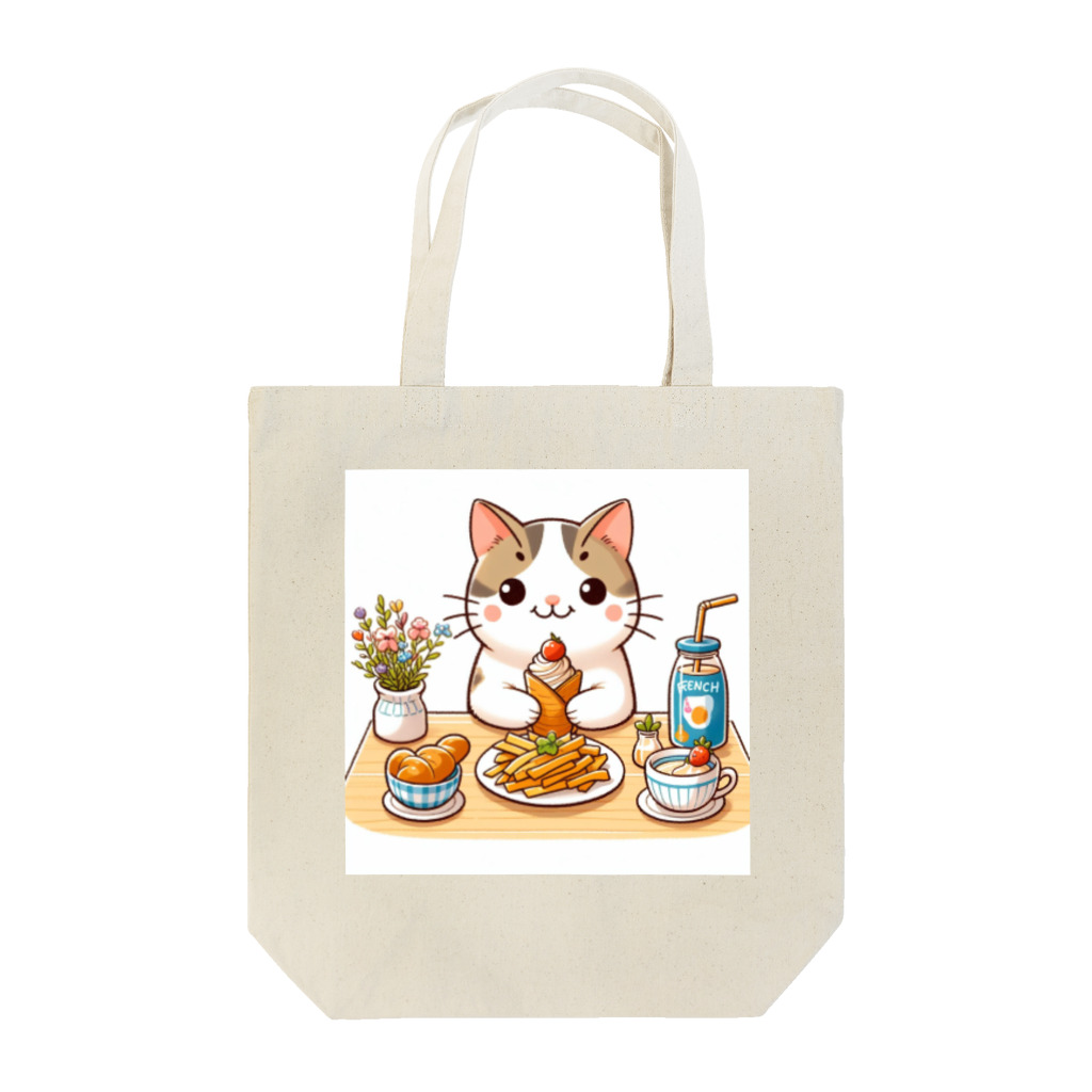 zuuu-の猫くんの豪華なカフェごはん♪ Tote Bag