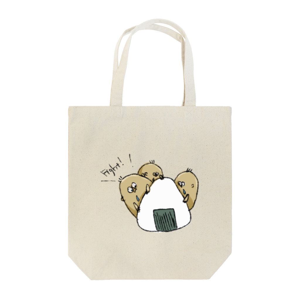 ファイト君協会のおにぎりとファイト君 Tote Bag