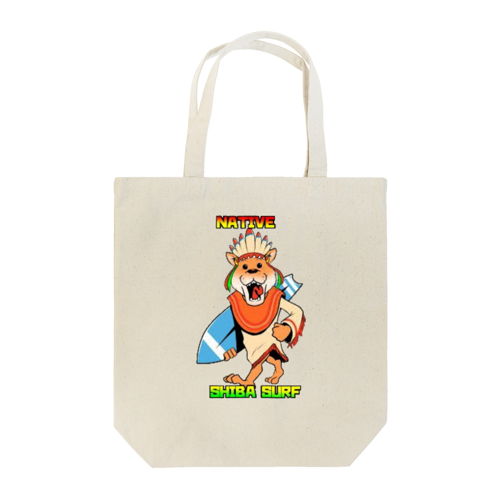 GOOTのネイティブ柴サーフ Tote Bag