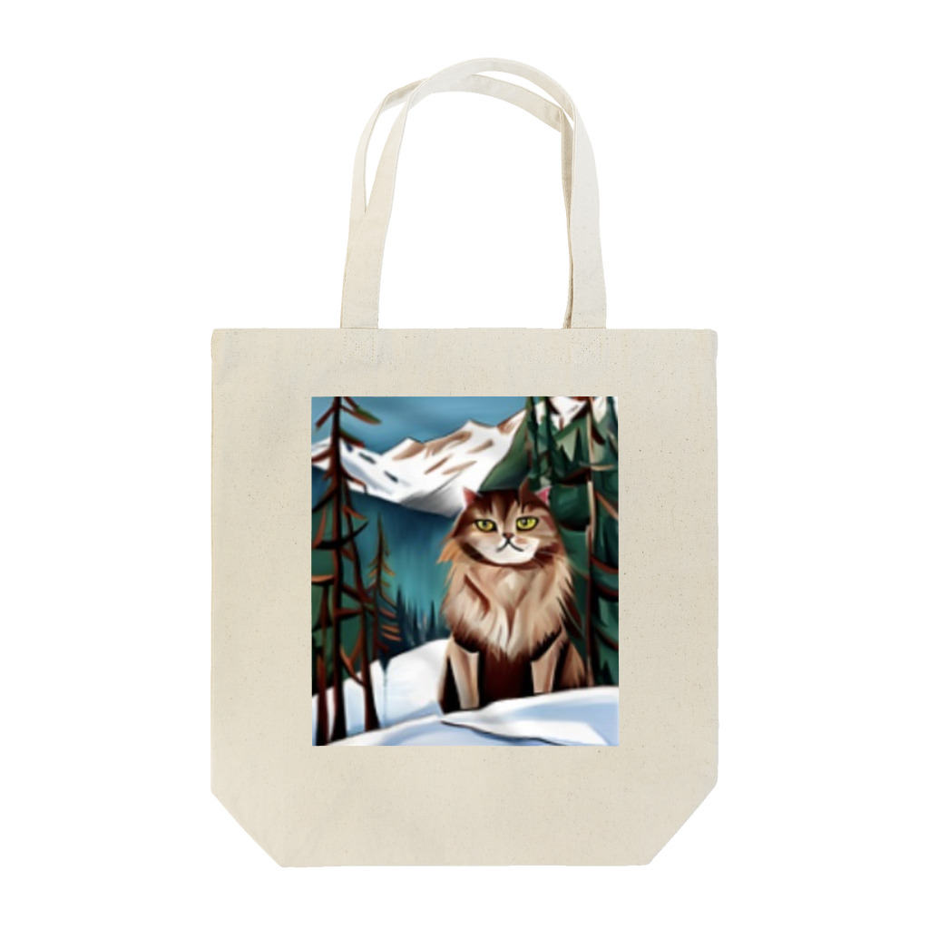 Ppit8のI live in Snow Mountain. Tote Bag