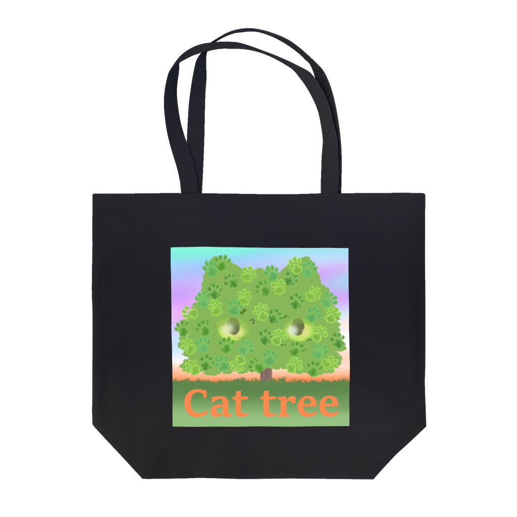 Charamaru MarketのＣＡＴ　ＴＲＥＥ Tote Bag