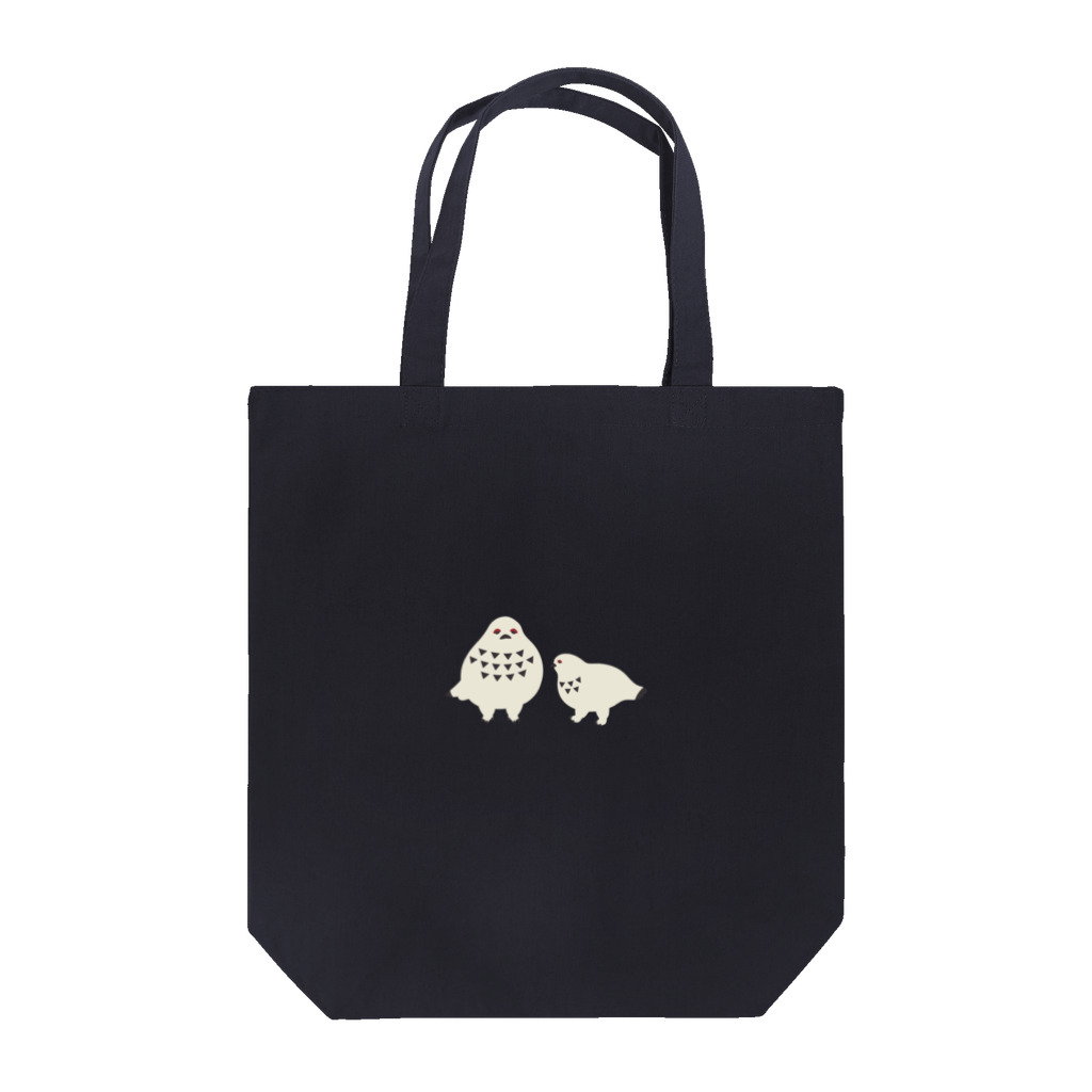 コズ研究所のらいちょう親子冬毛 Tote Bag