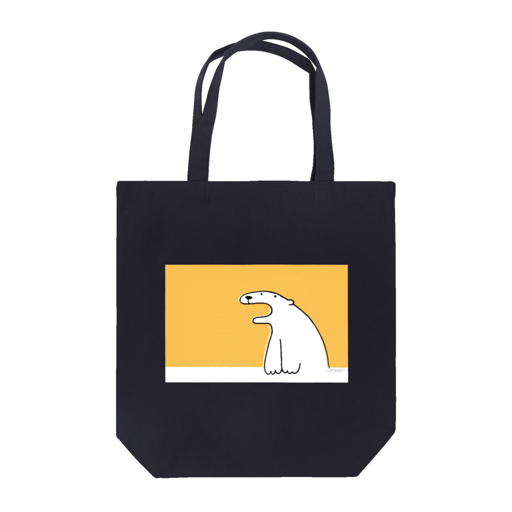 しろくまのかばん屋さん（SUZURI店）のしろくまさん（おれんじ） Tote Bag