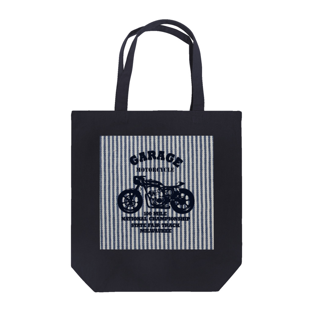 キッズモード某の武骨なバイクデザイン(ヒッコリー) Tote Bag