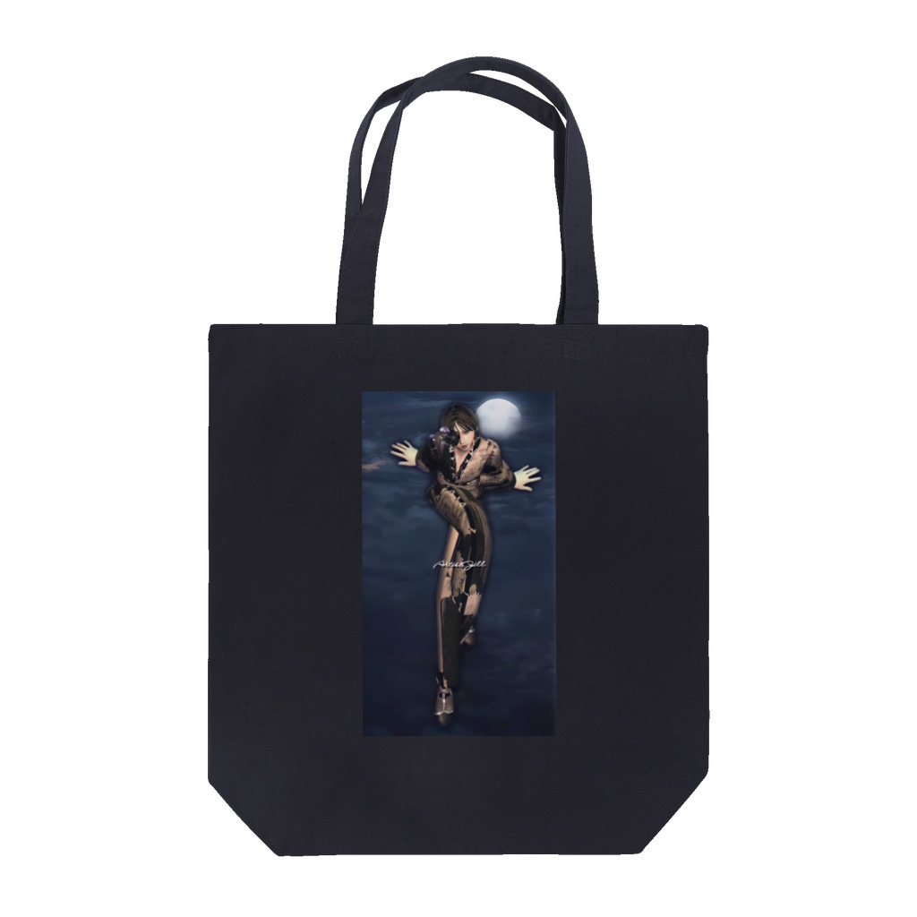 【ホラー専門店】ジルショップの月夜に浮かぶ着物の美女 Tote Bag