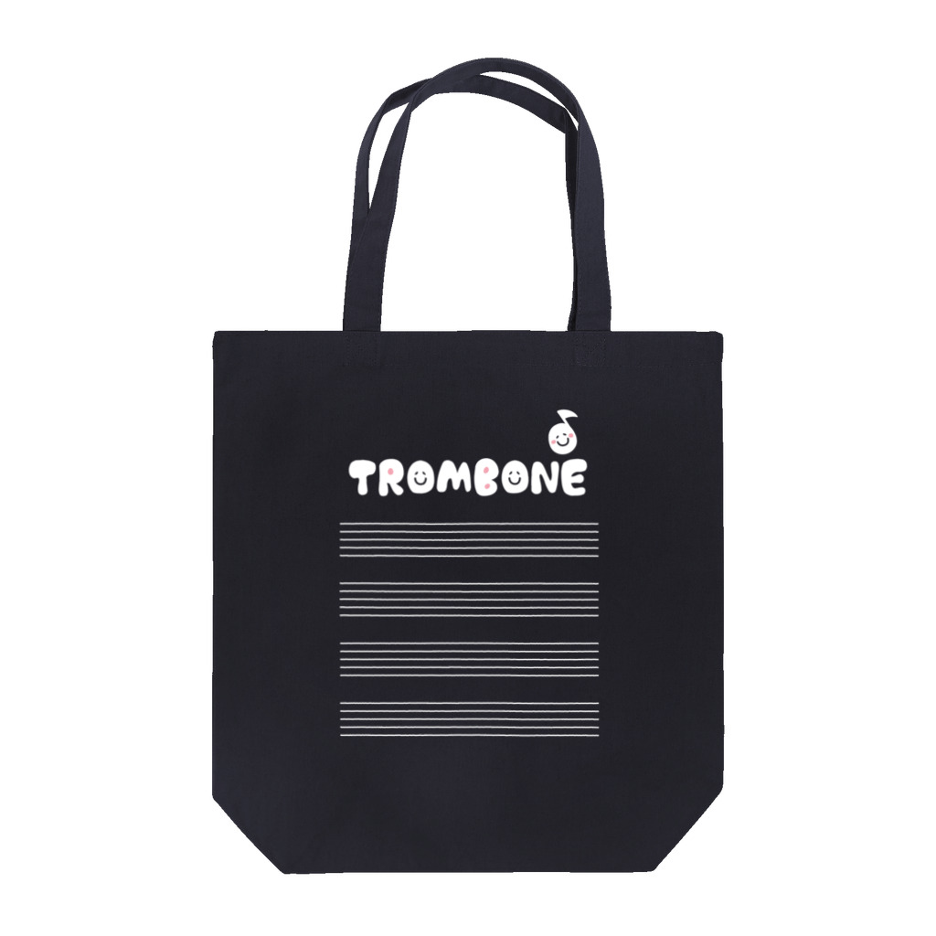 有限会社ケイデザインのアイアム トロンボーン奏者！！トートバッグ（濃） Tote Bag