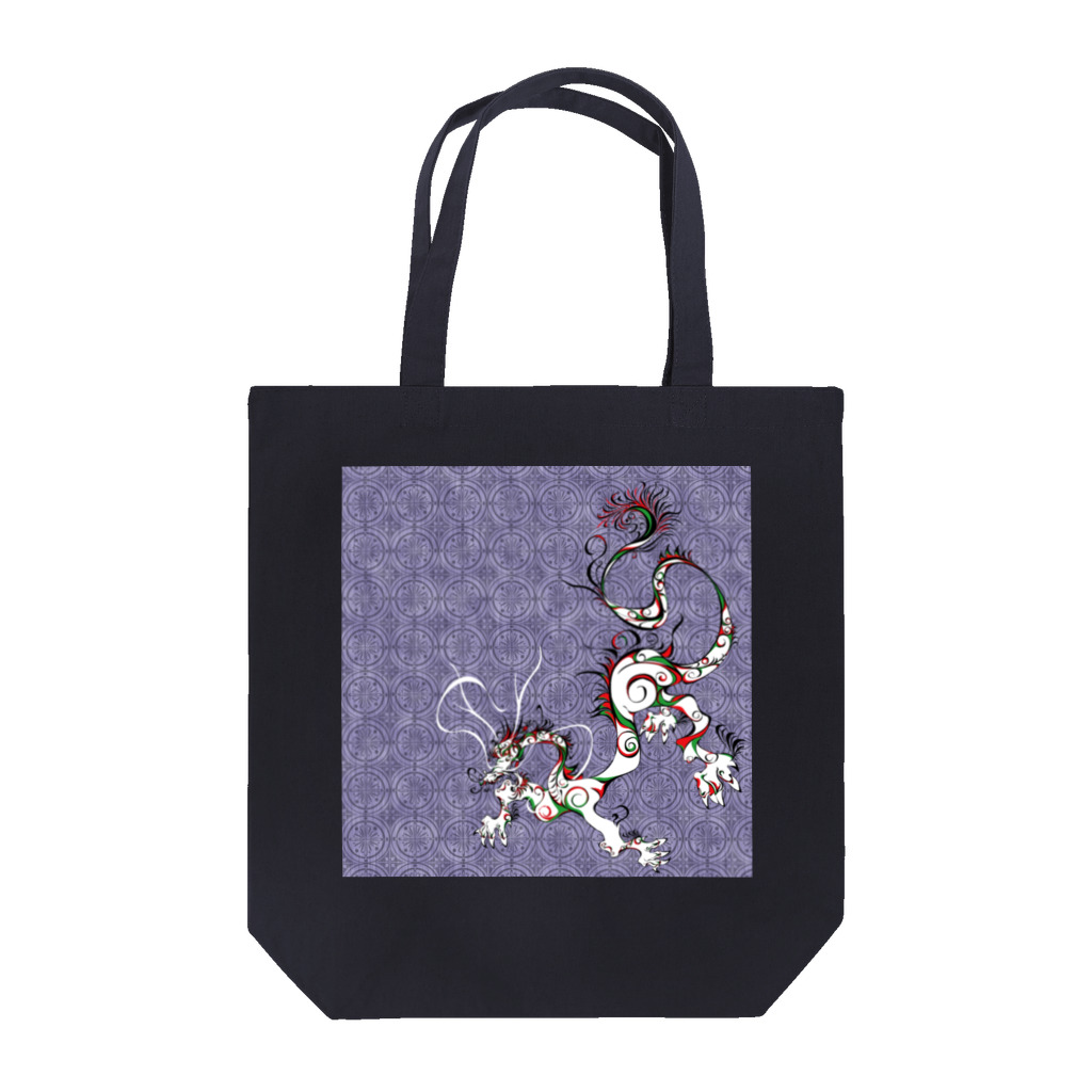 suparnaの龍と文様　紫 Tote Bag