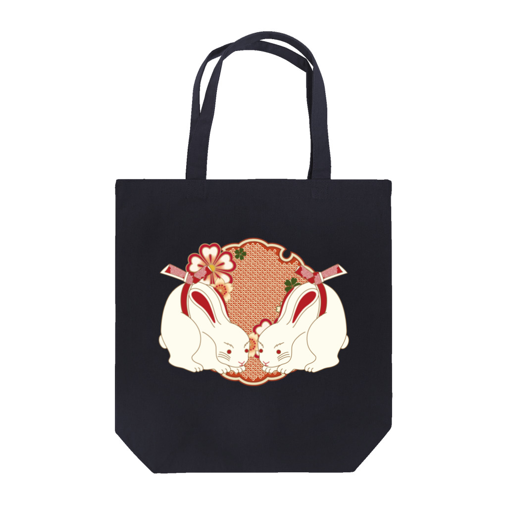 Amiの結び文白兎 -桜- Tote Bag