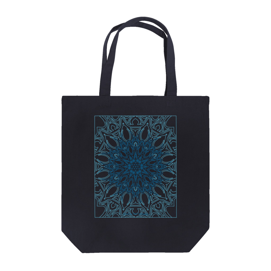 Tribal 70 Designのゼンタングル風_枠有り_カラー Tote Bag