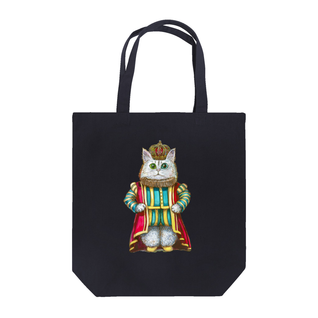 油絵描きの小物売り場のキングキャット Tote Bag