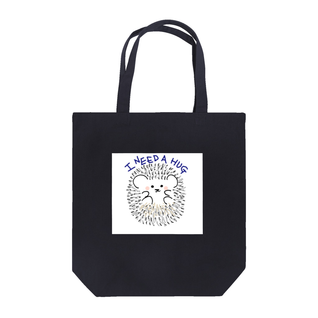 ゆるふわ系イラストグッズのゆるふわハリネズミ色付き Tote Bag