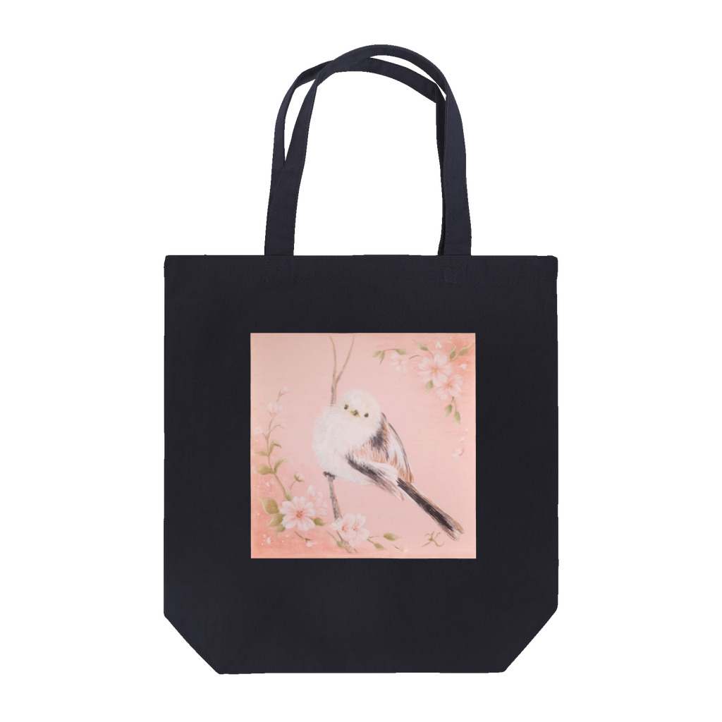 crystal-koaraのふわふわシマエナガ♥【Sakura】 Tote Bag