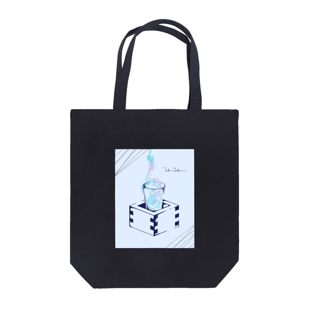 jiyujin_seisakusyoのオリジナルK -tokutokuシリーズ クラゲ Tote Bag