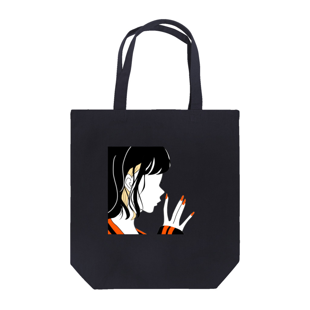 緋咲のシルエット・女 Tote Bag