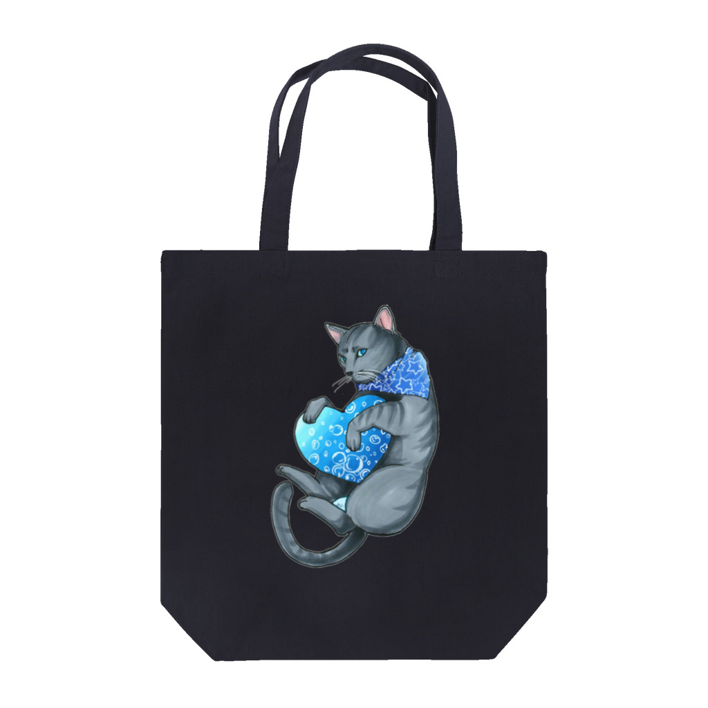 miku'ꜱGallery星猫のロシアン ブルー ハート💙 Tote Bag