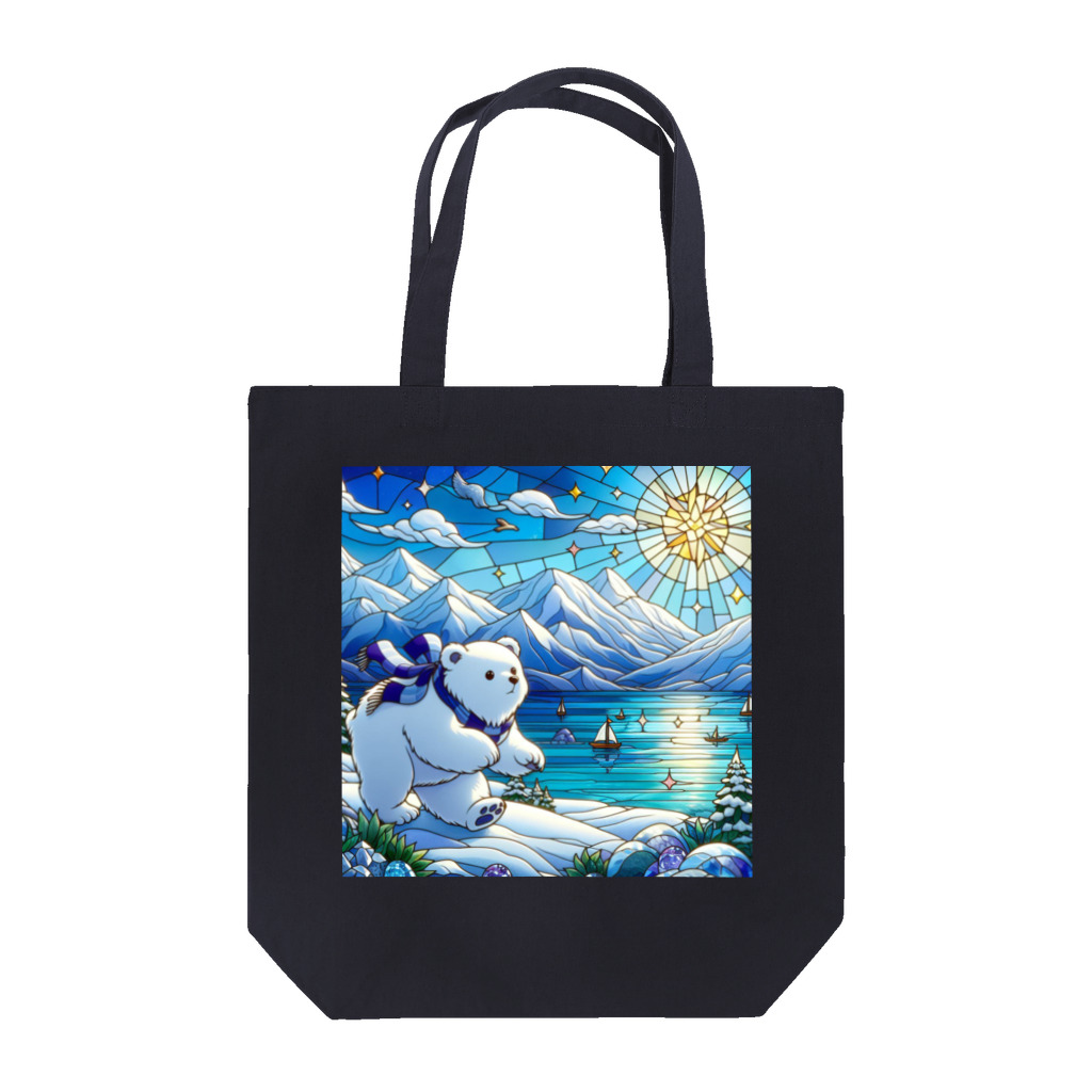 ほかほかしろくまのあったかざっかやのしろくまの休暇 Tote Bag