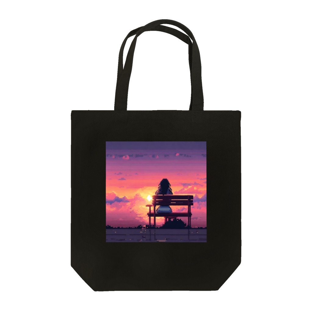 空が好きの夕日女の子① Tote Bag