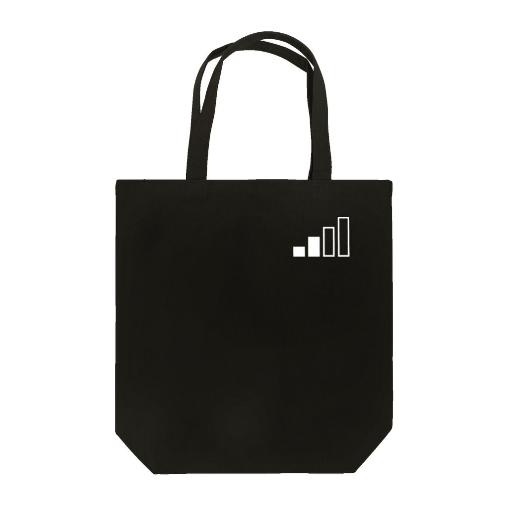 PyriteDesignのアンテナ2本【バッグ】【ワンポイント】【デザイン色：白】 Tote Bag