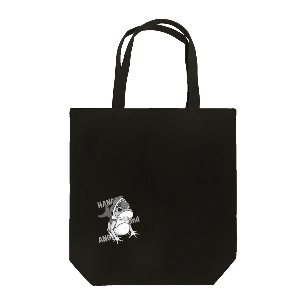 creepy plantのカエル-鮫のキモチ-Pointillism Tote Bag