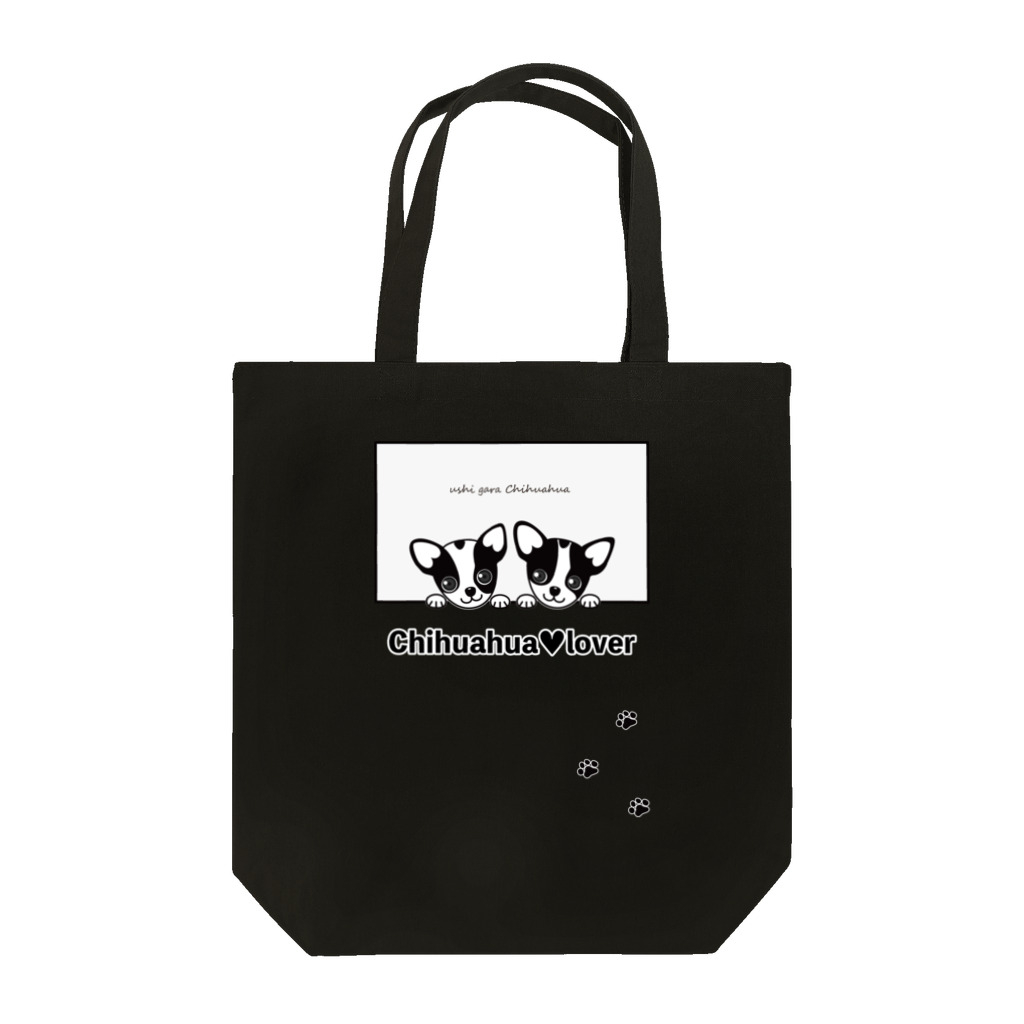 beni_beniの牛柄チワワ（グレー窓） Tote Bag