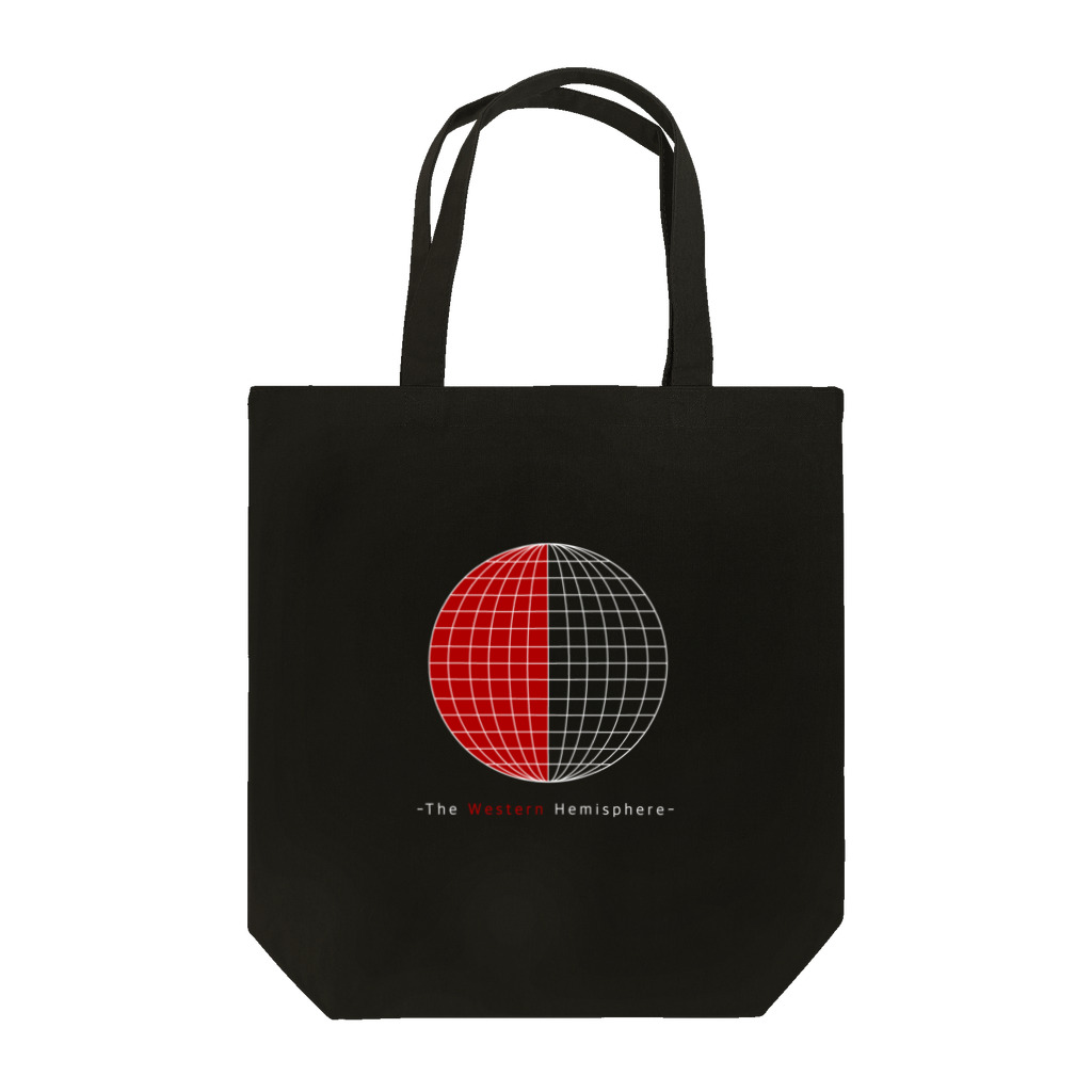 Makaroni_Zのお店の西半球 ブラック Tote Bag