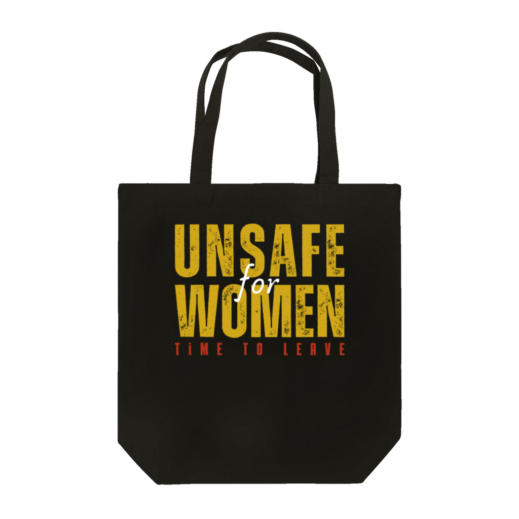 chataro123のUnsafe for Women: Time to Leave Tote Bag