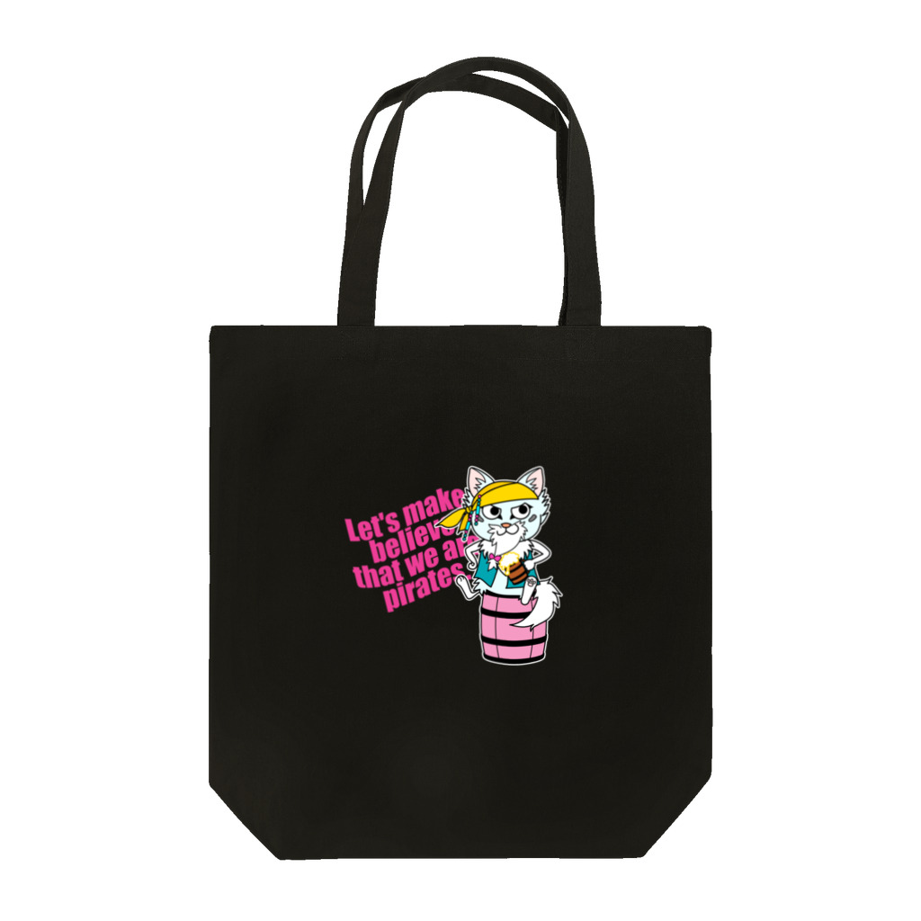 夜飯屋のトモの猫！海賊になる！！（濃色用） Tote Bag