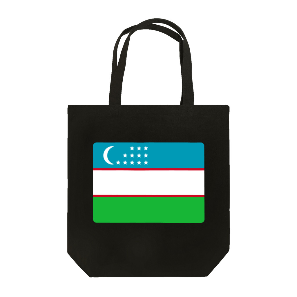 お絵かき屋さんのウズベキスタンの国旗 Tote Bag