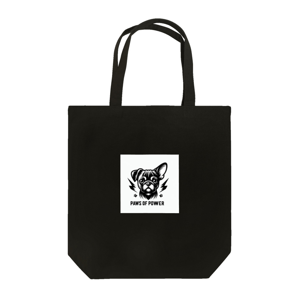 Urban pawsのパグチワワ「Paws of Power」 トートバッグ