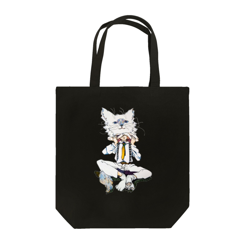 LsDF   -Lifestyle Design Factory-のチャリティー【ねこをかぶる·深くかぶる】 Tote Bag