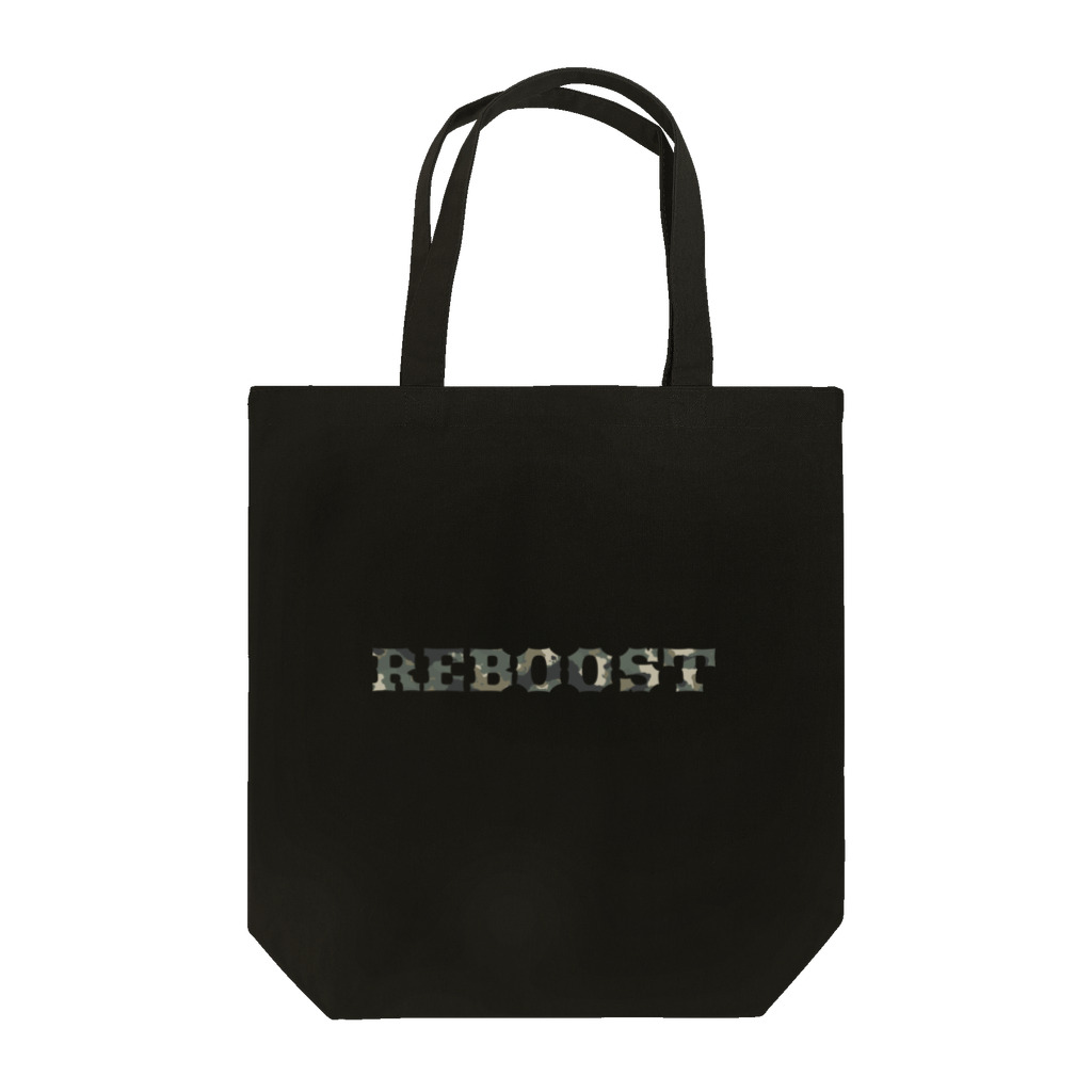 -BRIGHTS-のアウトドアな迷彩ロゴ【 REBOOST 】 Tote Bag