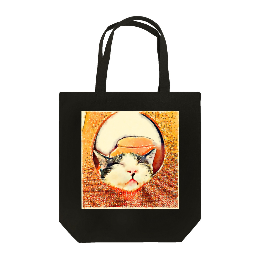 ニコニコさんのアゴのせネコ Tote Bag