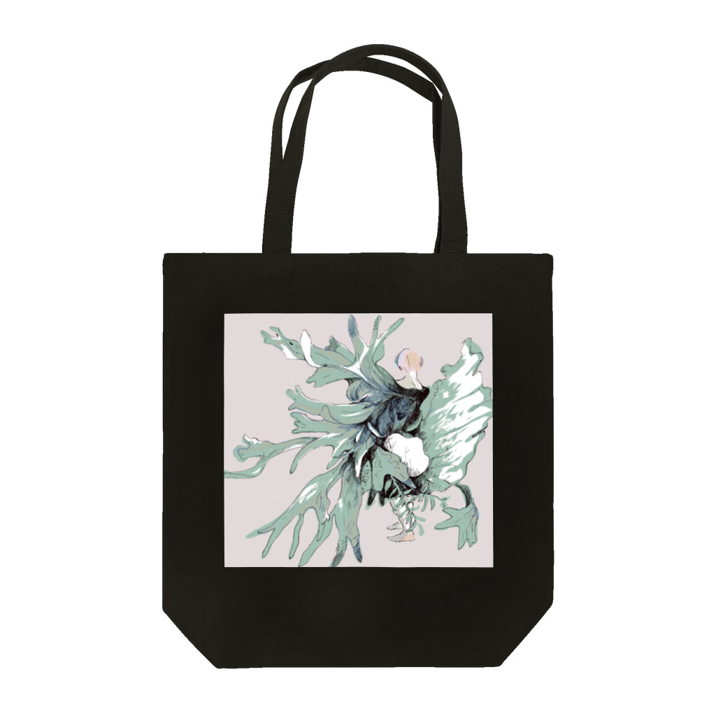 sakamichi_goodsのGreen Dress Tote Bag